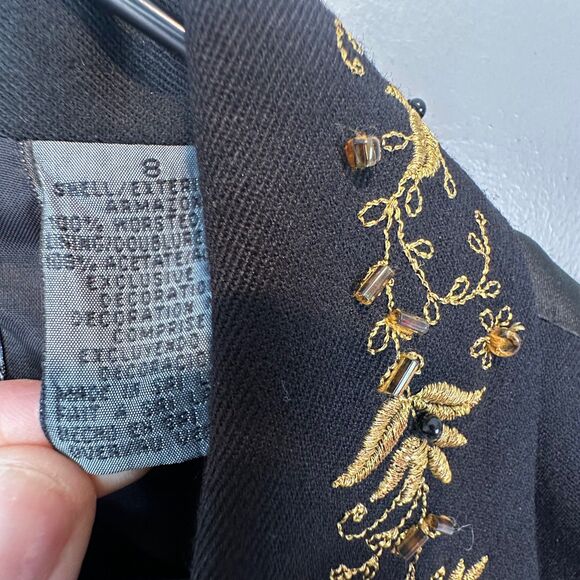 Vintage Nwt Lizwear Embellished Vest Womens Size 8 - Picture 4 of 6